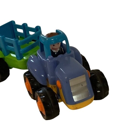 Toy Tractor & Trailer Set Farm Vehicle Set Toddler Push and Go Detachable - Picture 2 of 9